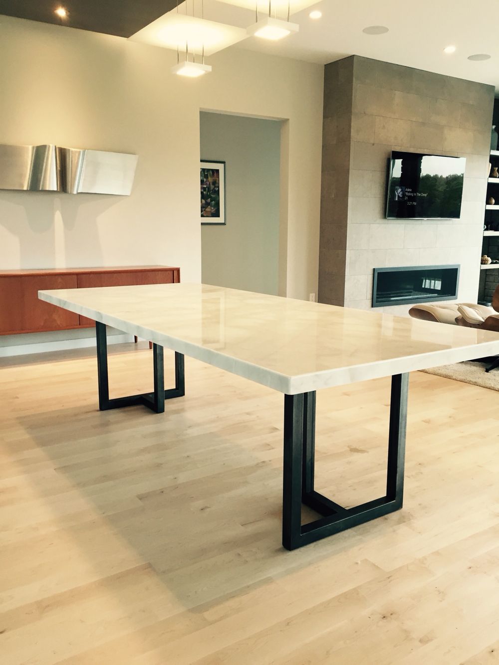 Custom granite dining and commercial tables